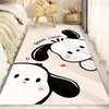 Alfombra habitación de dormir resistente a la suciedad fácil de cuidar manta de cabecera de dibujos animados alfombrilla de cristal para pies alfombrilla para ventana salediza dormitorio principal una generación de pelo