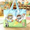 Nueva Bolsa de Almacenamiento para Colcha de Jardín de Infancia Bolsa de Equipaje para Mudanza de Estudiante de Tela Oxford con Dibujos Animados Bolsa para Colcha de Gran Capacidad
