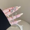 Pendientes Sencillos Coreanos Largos con Borlas para Mujer, Estilo Celebridad de Internet, Pendientes de Lazo de Lujo Ligero, Pendientes Personalizados Exquisitos