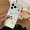 Funda de Polka Dot Colorida de Primavera de Dibujos Animados Little Jade para Apple 17 Pro Max, Funda de Mano Linda para iPhone 16 Pro, 15 Pro