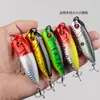 Conjunto de Iscas Artificiais para Pesca em Água Salgada para Pesca de Superfície com Técnica de Arremesso Longo para Capturar Robalos