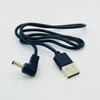 Cabo de alimentação USB em cotovelo DC3.5 5v1A para walkie-talkie, lanterna, luminária de mesa, ventilador, vela, cabo de carregamento universal dedicado