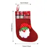 Decoração de Natal transfronteiriça meias de Natal tricotadas pequenos ornamentos para casa decorações de janela mini meias de Natal