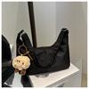 Bolso Grande de Tela Oxford para Mujer 2024 Primavera y Verano Nuevo Estilo Fresco Suave Colapsado Bolso de Hombro Coreano Color Sólido Casual Bolso de Tela