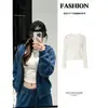 Conjunto deportivo casual azul para mujer, chaqueta sudadera nueva de principios de otoño 2026, un conjunto completo de atuendos estilo coreano para personas petite