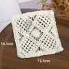 Fio de Algodão Tricotado Retrô Espessado Renda Oca Pano para Mesa de Centro Patch para Roupas DIY Feito à Mão Bolso Falso Porta-Copos Europeus