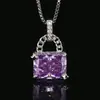 Novos Acessórios de Joias Pingente Cruz Fronteiriça Diamante de Alto Carbono Colar Flor de Gelo Deslumbrante Corte Feminino Atacado Moda Luxo Leve Versátil