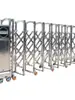 Puerta Telescópica de Acero Inoxidable, Portón Eléctrico, Puerta Corredera de Aleación de Aluminio para Patio, Puerta Móvil Automática para Fábrica, Escuela, Obra