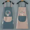 Delantal Transfronterizo del Fabricante Original con Impresión de Logo Personalizado, Delantal Impermeable y a Prueba de Aceite, Delantal con Cuello Halter