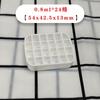 Caixa de Folha de Flandres Portátil Mini Caixa de Embalagem para Tinta Aquarela Quadrada com Tampa Flip-Top Caixinha de Lata Pequena para Esmalte em Gel em Estoque