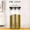 Botella de Vidrio Doméstica con Tapa Tanque Sellado de Almacenamiento Grado Alimenticio Tanque de Té Tanque de Almacenamiento Caja de Cereal Almacenamiento Frasco Pequeño