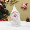 Enfeites de jardim de Natal, anão, túnica branca, cervejaria defumada, dedo médio, decoração de casa, enfeites artesanais