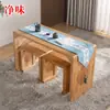 Mesa e cadeira de sala de aula de caligrafia sela de arte ir chá arte sala de conferências mesa cadeira cursinho mesa de piano crianças