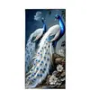 Pintura Decorativa Moderna de Lujo Ligero de Pavo Real Rica y Auspiciosa para Recibidor Directamente Frente a la Puerta Pintura de Pared Sencilla y Grandiosa de Fénix para Pasillo
