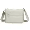 Bolsa Transversal Feminina 2025 Nova Casual Lona Grande Capacidade Bolsa de Ombro Leve Grande Capacidade Bolsa para Mãe de Meia-Idade
