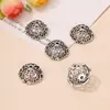 Pendientes Colgantes de Sombrero con Borla Plateada de Xizang Accesorios de Joyería Accesorios de Joyería DIY Plata Antigua Aleación Vintage Flor de Toro Sombrero