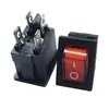Interruptor Tipo Barco Kcd1/2/3/4/6 Pinos Três Velocidades Duas Velocidades Botão Basculante Interruptor Tipo Barco 15*21mm Acessórios DIY