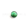 Clavo de Lengua de Aleación de Titanio F136 Clavo de Oreja Ojo de Gato con Goteo de Aceite de Colores Clavo de Labio Piercing Corporal de Titanio G23 Joyería Cabeza de Repuesto