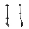 Suporte de Sacola de Rolo de Aço Inoxidável de Cabeça Única para Supermercado, Suporte de Sacola de Compras para Área de Granel, Suporte de Sacola Pendurado, Rack de Sacolas