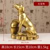 Estatueta de Cachorro em Cobre, Enfeites de Cachorro do Zodíaco Chinês em Cobre, Decoração de Casa, Artesanato Metálico para Escritório, Presentes de Exibição