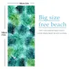 Toalla de Playa Estampada, Chal Protector Solar de Microfibra para Adultos, Toalla Absorbente de Secado Rápido, Toalla de Baño para Natación
