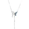 Nueva moda personalidad serpiente mariposa borla clavícula cadena temperamento versátil dulce tendencia fresca alto lujo accesorios creativos