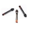 Tubo de aluminio doble cabeza biselada pincel para cejas esponja pincel para sombras de ojos doble propósito pequeño pincel de maquillaje punto