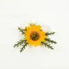 Decoración Floral para Pasteles de Cumpleaños de Girasol y Rosa de Gama Alta Transfronteriza Arreglo Floral Creativo para Pasteles de Boda al Aire Libre