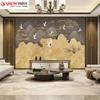 Nuevo Revestimiento de Pared Estilo Chinoiserie Hotel Tinta Tapa Dura Decoración de Pared Sala de Estar Sofá Mural Revestimiento de Pared Pared de Fondo 58D
