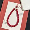 Nuevo Cinabrio Estilo Chino para Riqueza y Buena Suerte, Colgante de Raíz de Bodhi, Cadena Antiperdida para Teléfono, Correa para Bolso, Pulsera al por Mayor