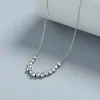 Collar Fragmentado de Plata de Ley 925 para Mujer, Estilo Nuevo con Diseño Único, Cadena para Clavícula, Estilo Minimalista, Joyería de Plata Elegante de Nicho