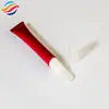 Tubo com cabeça de escova personalizada 15ml frasco dispensador cosmético e para cuidados com a pele para creme para os olhos, sérum, base líquida, material de embalagem em tubo plástico