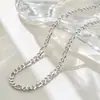 Cadena Plana Minimalista, Cadena Estrellada, Cadena en Forma de O, Cadena de Labios, Collar de Acero de Titanio, Cadena Lateral, Cadena de Hueso de Serpiente, Cadena de Eslabones Cuadrados, Accesorios Versátiles