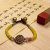 Nuevo brazalete tejido con cuentas vintage de Nepal estilo chino, brazalete de nicho estilo étnico artístico, versátil para exportación transfronteriza