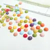 Macaron color azúcar parche de resina semicírculo 14 mm accesorios para aretes hechos a mano DIY material de decoración para carcasa de teléfono móvil