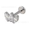 Guanzhiniu Astmf-136 Piercing Corporal de Titanio Zircón Ópalo Labret Naricera Pendientes para Oreja Pendientes para Cartílago de Oreja Piercing Más Vendido