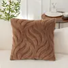 Almohada de piel de conejo sintética más vendida transfronteriza, cojín lujoso y suave, almohada decorativa para sofá y cama de sala de estar, directo de fábrica