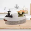 Cesta de Armazenamento Trançada com Corda de Algodão Organizador de Bagunça de Mesa Cesta para Cosméticos e Lanches Domésticos Recipiente de Armazenamento Fornecimento Transfronteiriço