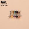 G23/F136 Aleación de Titanio 16g Uña Labial Uña Ceja Anillo Nariz Uña Cartílago Oreja Anillo Herradura Forma C Joyería Corporal Joyería Piercing
