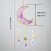 Pingente de Sino de Vento de Cristal para Decoração de Casa, Ornamento para Pendurar na Parede da Sala de Estar, Árvore de Cristal Pegador de Sol, Ornamentos de Cristal, Estatuetas, Atacado