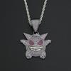 Moda Europeia e Americana Desenho Animado Geng Fantasma Animal de Estimação Elfo Pingente HIPHOP Diamante Hip-hop Colar Homens e Mulheres Fornecimento Transfronteiriço