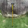 Bastón Plegable para Exteriores de Aleación de Aluminio de 5 Secciones Bastón de Montañismo para Exteriores Bastón Antideslizante para Personas Mayores