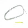 Transfronterizo Europa y Estados Unidos 14 mm costura de diamante diamante aleación collar para hombre alto sentido estilo hip-hop rap cadena cubana
