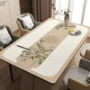 Novo tapete de mesa de jantar estilo chinês, tapete pequeno de mesa de centro, tapete de proteção antiderrapante para mesa, toalha de mesa de novo estilo, tapete à prova d'água e à prova de óleo, 2025