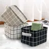 Cesta de Tela Rectangular Cesta de Almacenamiento Bolso de Mano Impermeable Cesta de Baño Cesta para Artículos Varios Cesta de Almacenamiento para Escritorio Cesta de Almacenamiento Azul
