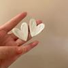 Pendientes de Corazón con Goteo de Aceite de Circonita Super Brillantes Estilo Coreano Aguja de Plata, Pendientes de Lujo Ligero de Gama Alta, Accesorios para Orejas de Personalidad de Moda y Dulce para Mujer