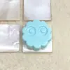 Acrílico Cor Sólida Briquete Biscoito Contas Furo Reto Contas DIY Corrente de Celular Acessórios de Cabelo Pingente Acessórios de Joia Material