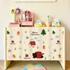 Cortina para Gabinete de Cocina de Navidad Cortina Cubre Gabinete Feo Cortina de Puerta Cortina para Zapatero Estante de Almacenamiento Cortina de Tela Decorativa para Gabinete Velcro