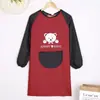 Impermeable largo de manga larga para niños, ropa de pintar para jardín de infantes, para comer, caligrafía, vestimenta inversa, delantal de pintura, impresión de logotipo fijo