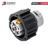 2-1813098-2 conector de coche redondo DIN gris Conector 3 orificios impermeable enchufe electrónico macho y hembra